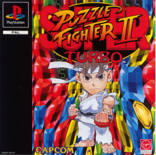 Super Jigsaw Puzzle Fighter II Turbo Playstation PS1 PSX PSONE European Edition Dayone - Picture 1 of 2