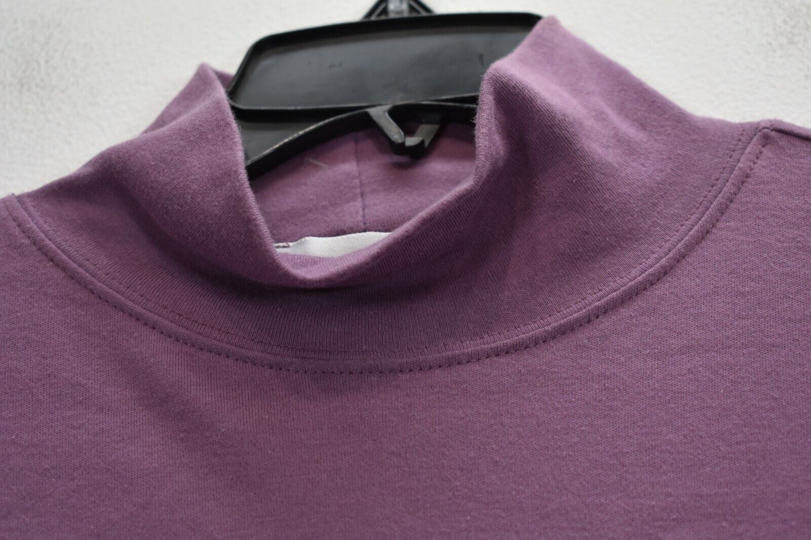 Pendleton Womens Solid Purple Long Sleeve Mock Ne… - image 3