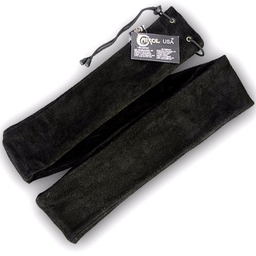 TRADITIONAL ARCHERY LEATHER LONG BOW COVER / CASE LBC750 BLACK (80" x 4