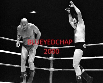 BLACKJACK LANZA VS BILLY RED CLOUD  WRESTLER 8 X 10 WRESTLING PHOTO AWA