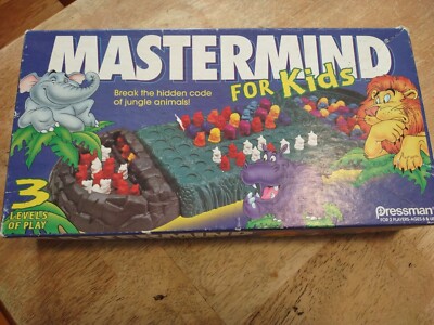1995 Pressman Mastermind For Kids Board Game