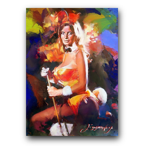 Janet Lupo #6 Art Card Limited 31/50 Edward Vela Signed (Celebrities Women)