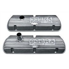 Valve Cover Cast Aluminum With Polished Fins Cobra Powered By Ford Pair 289...