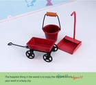 5PC Dollhouse Miniature 1:12 Mini Accessory Gardening Mop Broom Clean Set Tool