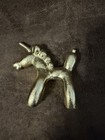 Vintage Used Gold Tone Metal Balloon Style Unicorn Figurine — photo 6