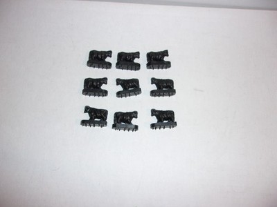 LIONEL 3656-34 BLACK COWS PACK OF (9). NEW