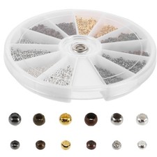 3000 Pcs Tiny Smooth Crimp Beads Easy Crimps for Jewelry Making Bracelet Tools