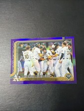 2025 Topps Series 2 - Oakland Athletics #594 Purple Rainbow Foilboard /250 (RC)