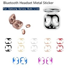 Metal Dust Stickers Skin for Samsung Galaxy Buds Live Headphone Case Accessories