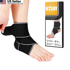 Adjustable Ankle Brace Compression Wrap Support Sprained Ankle Pain Relief New