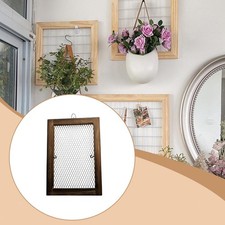 Farn mit Netzgewebe, Pflanzgef&auml;&szlig; aus Holz f&uuml;r drinnen und drau&szlig;en, Heimdeko,