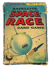C1950's - Satellite Space Race Card Game Retro Atomic Sci Fi - B1