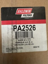 Baldwin - Axial Seal Air Filter Elements Part# #PA2526 New In Box (MSRP $73)