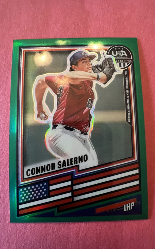 2026 Panini Stars And Stripes Green Prizm Rc Connor Salerno No.23