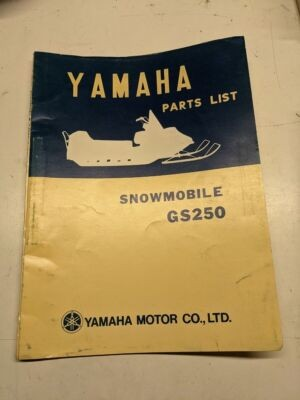 #ad Original Yamaha Parts List Book Model GS250 1974 897 28198 H0 SNOWMOBILE Manual $76.00