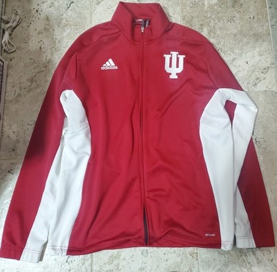 NICE 2015 ADIDAS CLIMACOOL INDIANA HOOSIERS TEAM ISSUED JACKET MEN'S SIZE LARGE