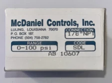 McDaniel Controls AB 10607 SDL 0-100 1/8" NPT