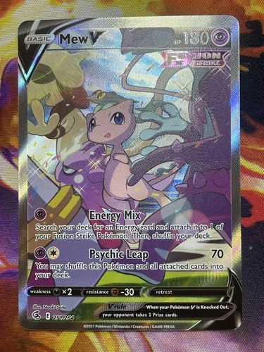 Mew V Fusion Strike Alternate Full Art 251/264 Ultra Rare Alt Art Pokemon TCG