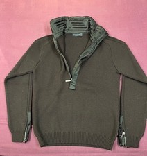 Gianni Versace Vintage Strickpullover Half Zip Gr. S Made in Italy 90s Designer