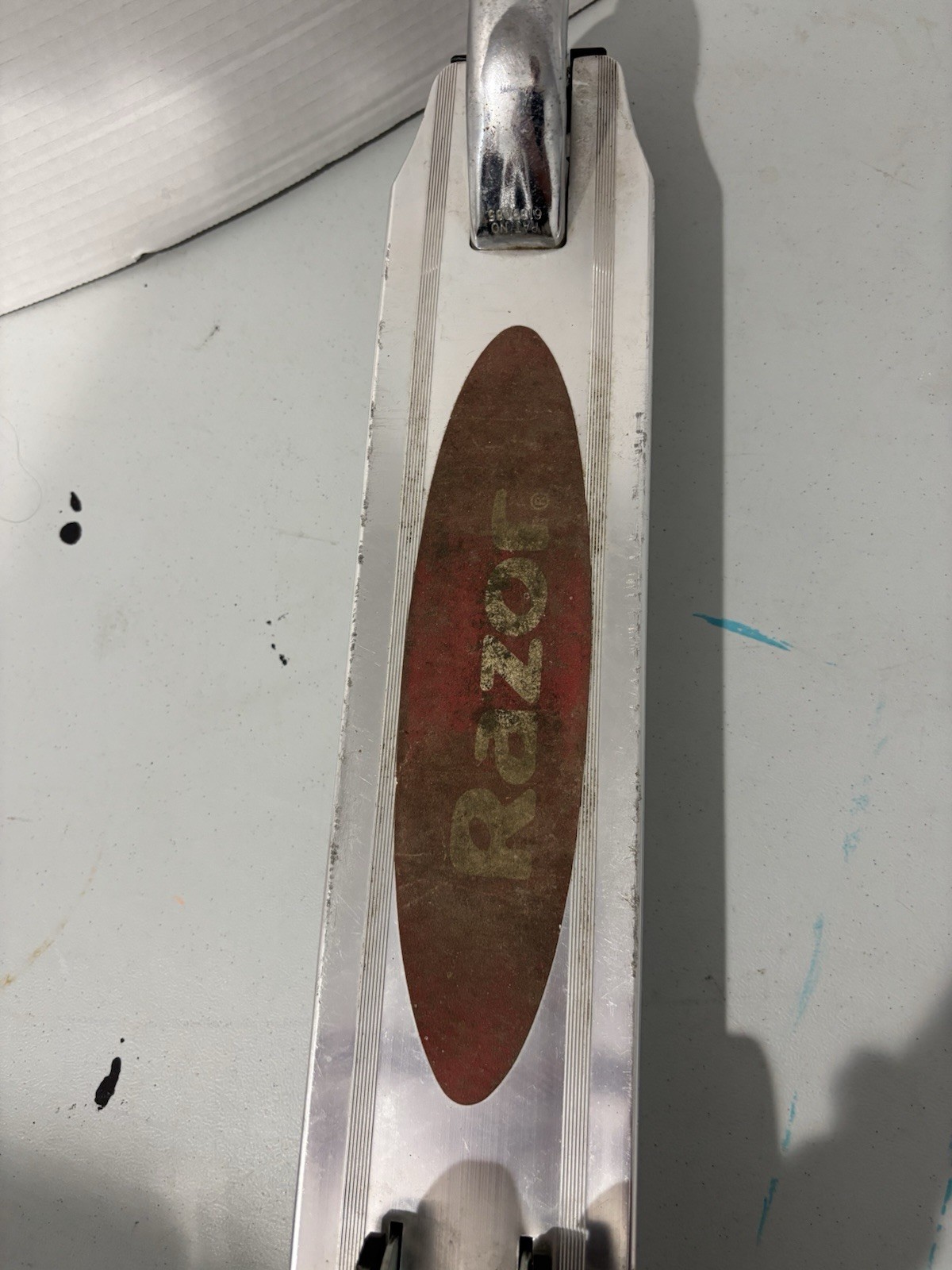 Authentic Razor Kick Scooter Red Two Wheeled Kids Folding Adjustable Height Used