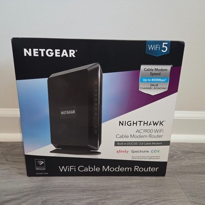 Netgear C7000-100NAS Nighthawk AC1900 WiFi Cable Modem/Wireless Router