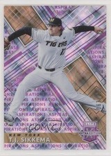 2019 Panini Elite Extra Edition Aspirations Purple 67/250 TJ Sikkema #38 fv8