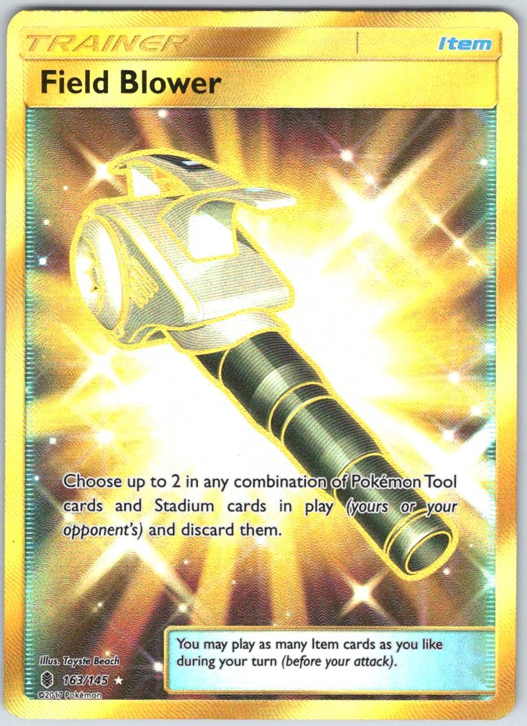 Field Blower (Secret) 163/145 Holo Secret Rare Guardians Rising Pokemon NM