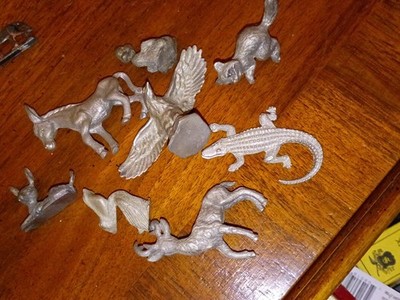 Pewter Animals LOT Of 8 Vintage  Hudson And Spoontiques More