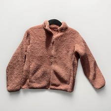 Uniqlo Girls Pin Sherpa Fleece Full Zip Jacket Size 11-12