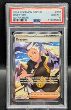 2024 POKEMON SSP ENGLISH SURGING SPARKS ULTRA RARE #232 DRAYTON PSA 10  🚀🚀🚀
