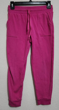 90 Degree Girls Large 12 Pink Sweatpants W/ Drawstring  Pockets