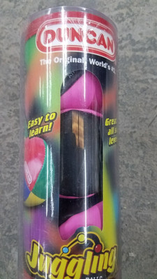 Duncan Toys Juggling Balls, Multicolor, Vinyl Shells, Circus Balls with 4 Panel 
