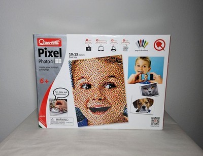 Quercetti Pixel Photo 4 Create Your Own Portrait Peg Board Italy *Open Box*