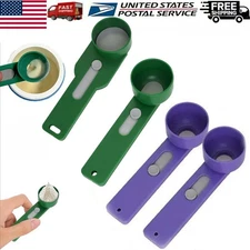 Multi Purpose Scoop with Built in Funnel, Multifunctional Powder Sliding Spoon