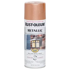 Rust-Oleum 7273830 Metallic Spray Paint, Copper, Metallic, Solvent, 11 Oz