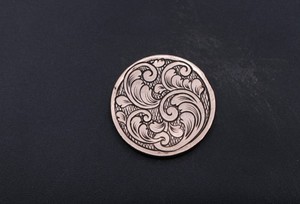 Hand Engraved 1949 Lincoln Penny – Clean Scrollwork Reverse Design -Coin Carving