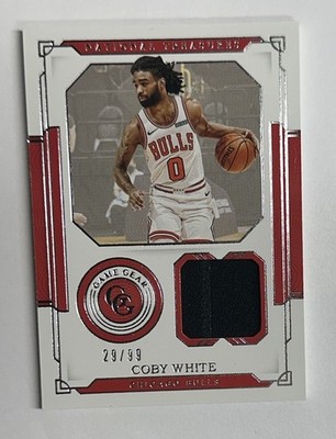 2020-21 Panini National Treasures Game Gear Coby White Relic 29/99