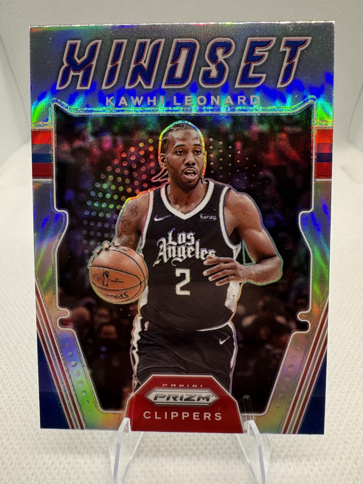 Kawhi Leonard 2021-22 Panini Prizm Mindset Silver #14 Los Angeles Clippers