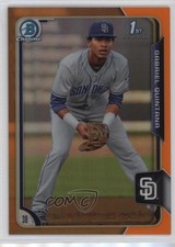 2015 Bowman Chrome Prospects Orange Refractor 17/25 Gabriel Quintana #BCP65 1cc7