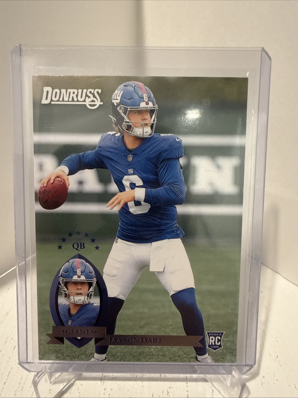 Jaxson Dart #33 Football Cards 2025 Panini Donruss Retro 1995 trading card — raw and PSA graded price guide