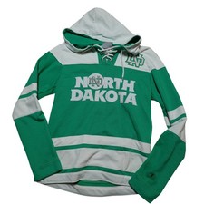 North Dakota Fighting Sioux Sweatshirt Mens Xs Green Ncaa Ice Hockey Champion