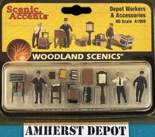 Woodland Scenics People Depot Workers HO Scale A1909 New