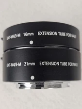 Auto Focus Macro Extension Tube Set 16mm 21mm for Micro Four Thirds M4/3 Olympus