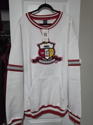 NWT King McNeal Kappa Alpha Psi C.O.A. Pullover Sweatshirt White Red 5XL