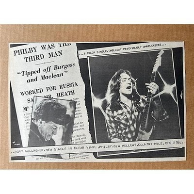 RORY GALLAGHER PHILBY/HELLCAT MEMORABILIA Original music press advert from 1979 