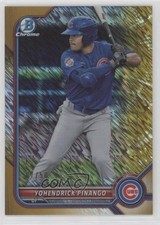 2022 Bowman Chrome Prospects Gold Shimmer Refractor 7/50 Yohendrick Pinango fm0