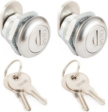 2 Pack Truck Tool Box Locks Replacement With Keys For Paddle Latch Keyed Alike