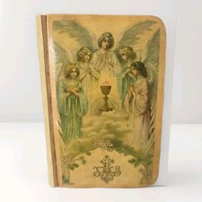 Antique 1934 Catholic Prayer Book with Celluloid Cover printed in Belgium