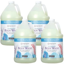 Ginger Lily Farms Botanicals Nourishing Body Wash, 128 Fl Oz (Pack of 4) 