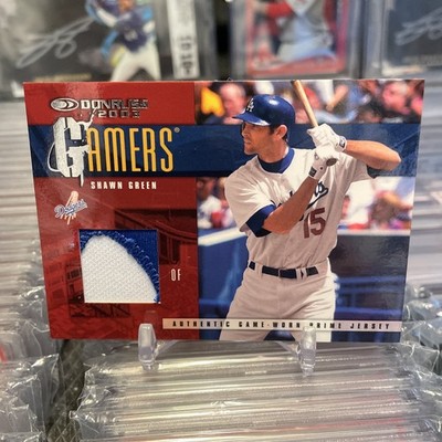 2003 Donruss - Gamers Shawn Green #G-32 /25 Game Used Jersey W/Blue Letter